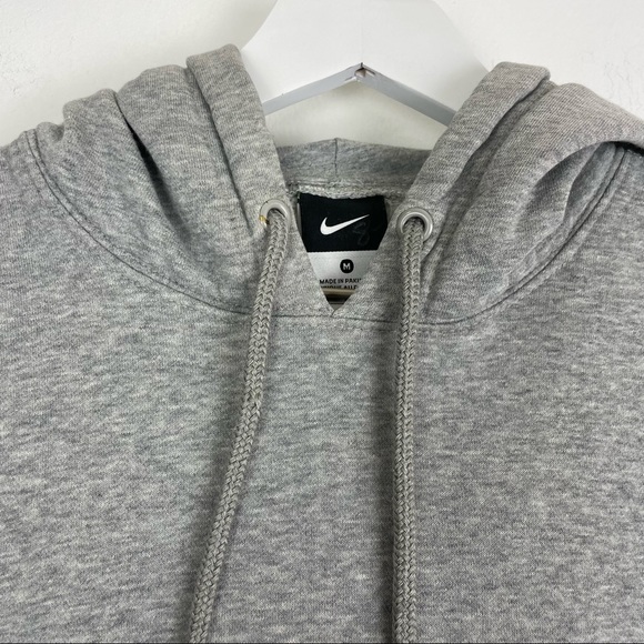 Vintage Nike Gray Mini Swoosh Embroidered Pullover Hoodie Size Medium - Picture 3 of 7